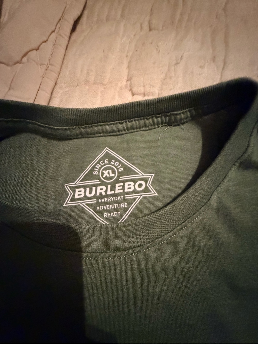 Burlebo Men’s Short-Sleeve Pocket T-Shirt in Olive Green - Picture 2 of 5